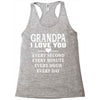 I Love You Grandpa Racerback Tank