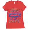 only the best dads get promoted to papa Ladies Fitted T-Shirt