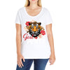 Girl Power White Write Ladies Curvy T-Shirt