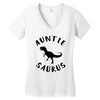 Auntiesaurus Women's V-Neck T-Shirt