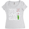 Made With Lots Of Love And a Little Science Women's Triblend Scoop T-shirt