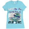 made in america 2 Ladies Fitted T-Shirt