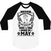 Never Underestimate Dog Rescuer Who Was Born May 3/4 Sleeve Shirt