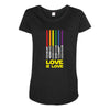 Lightsaber Rainbow Maternity Scoop Neck T-shirt