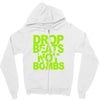 dub step drop beats not bombs black light skrillex ink hiphop dance Zipper Hoodie