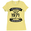Premium Vintage 1971 Ladies Fitted T-Shirt