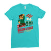 all the bacon and eggs Ladies Fitted T-Shirt