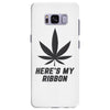Support Melanoma Cancer Awareness With A Black Cannabis Leaf Samsung Galaxy S8 Plus