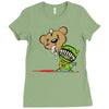 teddy monster Ladies Fitted T-Shirt