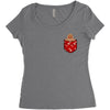 christmas cookie pocket Women's Triblend Scoop T-shirt