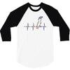 my heart beats for parrots 3/4 Sleeve Shirt