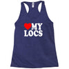 love my locs Racerback Tank