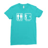 fishing   problem solved mens funny Ladies Fitted T-Shirt