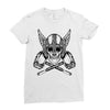 vikings head Ladies Fitted T-Shirt