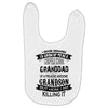 Super Cool Granddad Of A Freaking Awesome Grandson Baby Bibs