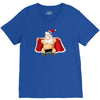 funny flashing naked nude christmas santa claus V-Neck Tee