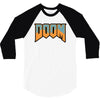 Wtf Doom Black Stroke 3/4 Sleeve Shirt