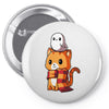 brave kitty Pin-back button