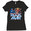 rock man Ladies Fitted T-Shirt