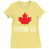 canada fuckin eh Ladies Fitted T-Shirt