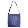 nurse knows whats going on Adjustable Strap Totes