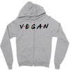 vegan friends tv show parody Zipper Hoodie