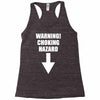 warning choking hazard printed Racerback Tank