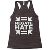 negate hate Racerback Tank