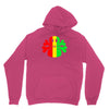 rasta skull and crossbones Unisex Hoodie