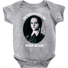 on wednesdays we wear black Baby Bodysuit