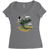 morning commute Women's Triblend Scoop T-shirt