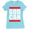 god can Ladies Fitted T-Shirt