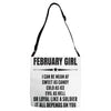 Super February Girl Adjustable Strap Totes
