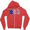american freedom flag Zipper Hoodie