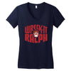 wreck it ralph Women's V-Neck T-Shirt