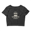 premium vintage 1961 classic perfectly aged limited edition Crop Top