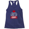 frisk cop leo police wife Racerback Tank