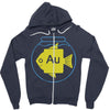 gold fish Zipper Hoodie