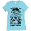 I Am An April Women Ladies Fitted T-Shirt