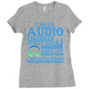 audio engineer tee Ladies Fitted T-Shirt