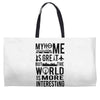 verified traveller tee Weekender Totes