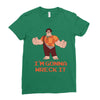 i'm gonna wreck it ralph Ladies Fitted T-Shirt