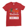 Halloween Kings Are Born In December Ladies Fitted T-Shirt