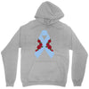 stomach cancer ribbon and rose Unisex Hoodie