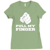 pull my finger Ladies Fitted T-Shirt