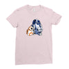 droid hug Ladies Fitted T-Shirt
