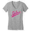 believe hand lettering printed t shirt Women's V-Neck T-Shirt