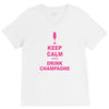 keep calm and drink champagne V-Neck Tee
