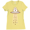 alien coffee invasion Ladies Fitted T-Shirt