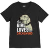 This Girl Loves Her Dachshund V-Neck Tee